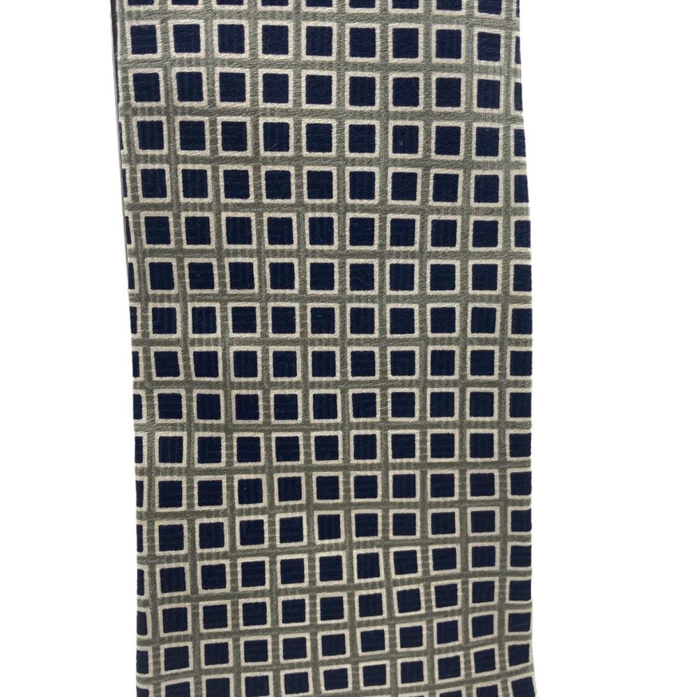 Umberto Bossi Roma Milano 100% Silk Men Square Pattern Neck‎ Tie One Size